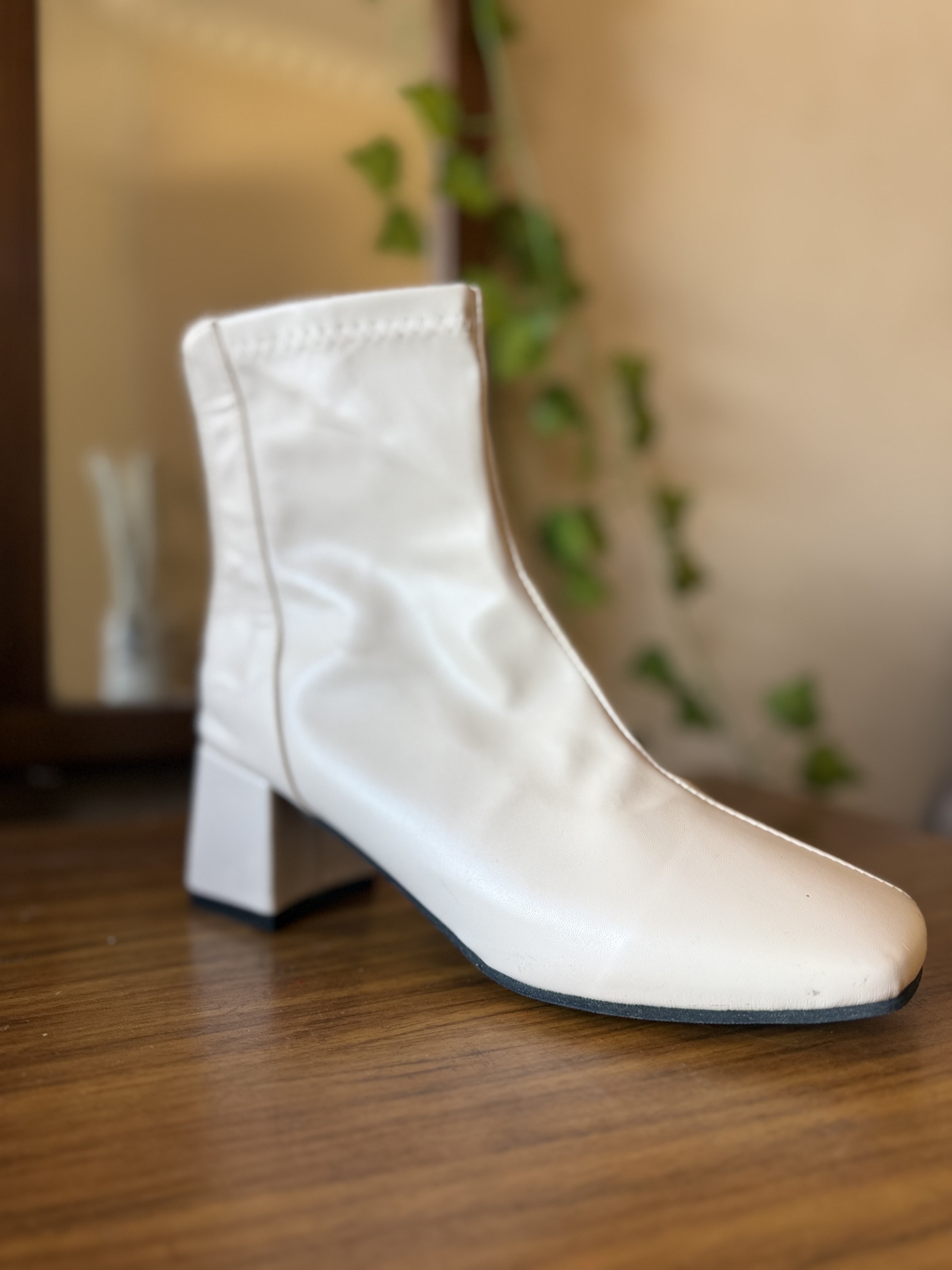 Leather boots